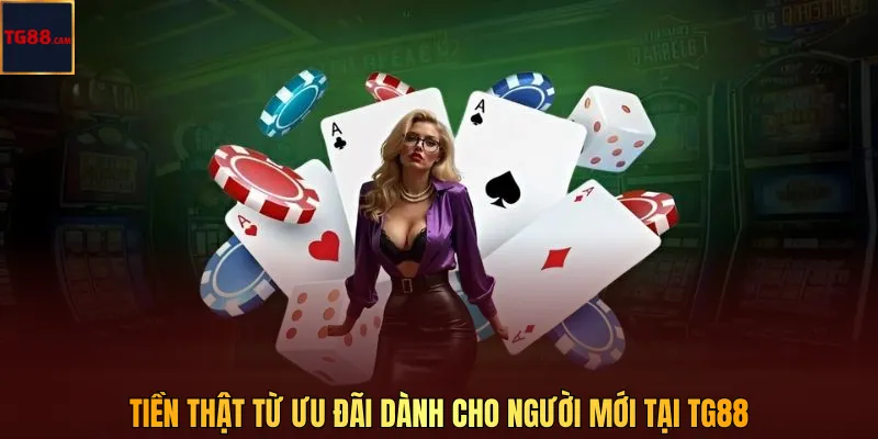 Tiền thật từ ưu đãi dành cho người mới tại tg88
